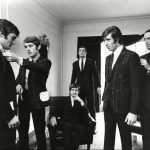he Moody Blues L-R Ray Thomas, Denny Laine, Graeme Edge, Clint Warwick (No longer in the band) (Dead 06/04) with tailor Doug Hayward
Fleet Streets Finest