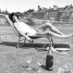 ennis Player Virginia Wade relaxing in the sun at home in Kent 