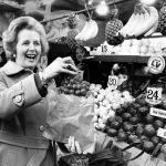 BARONESS THATCHER OF KESTEVEN 1978 Margaret Thatcher at a fruit stall For the second time in three years, Monty Fresco of the Daily Mail has been named British Press Photographer of the Year. His brilliant achievement will be marked today with the presentation of a 1,000 prize and trophy from the Midland Bank, sponsors of tha award. Before that, a tribute from a colleague...BARONESS THATCHER...PMFleet Streets Finest