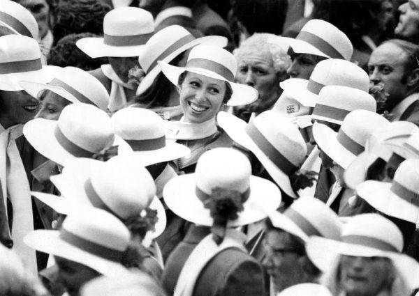 black and white photograph of princess anne