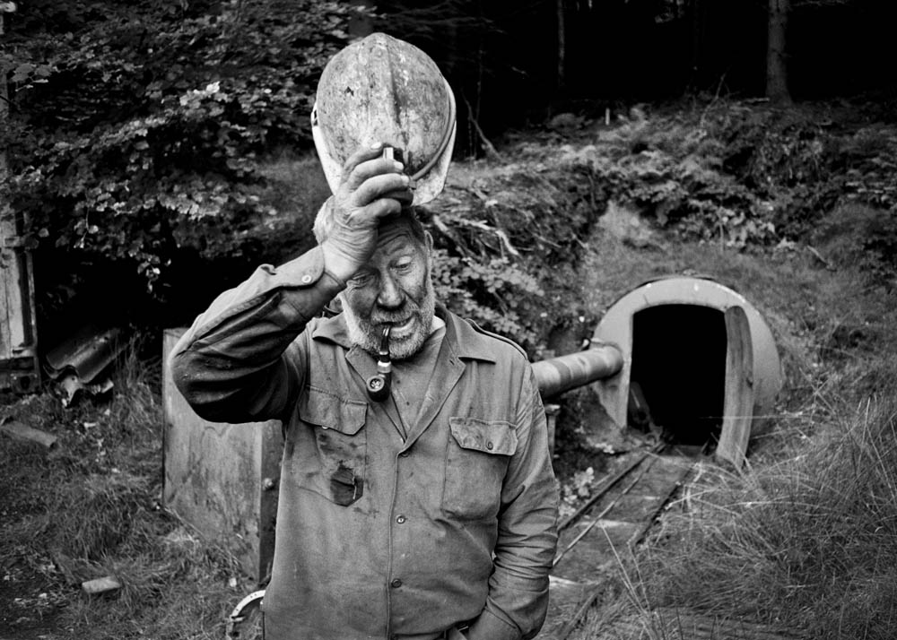 Gerald Haynes a Forest of Dean Freeminer , black and white photograph